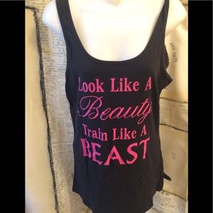 EUC-Beauty & Beast Workout Tank-XL